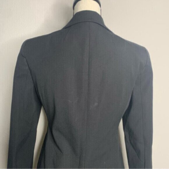 J. Crew Black Devon Bi-Stretch Cotton Blend Double Breasted Blazer - Picture 11 of 17